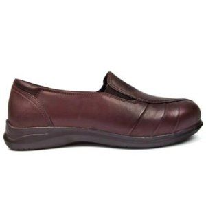 Aravon Women's Faith Slip-on Comfort Loafer Flat Leather Shoes New in Box